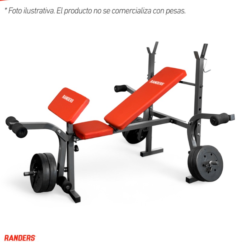 Banco Musculación Arg-140-x Multigimnasio Mariposa - Randers