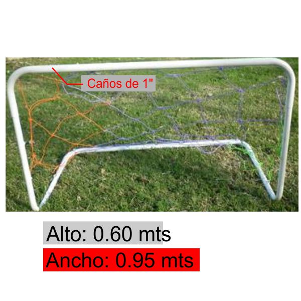 Arco Futbol Linea Infantil De 0.90 X 0.60 Mts