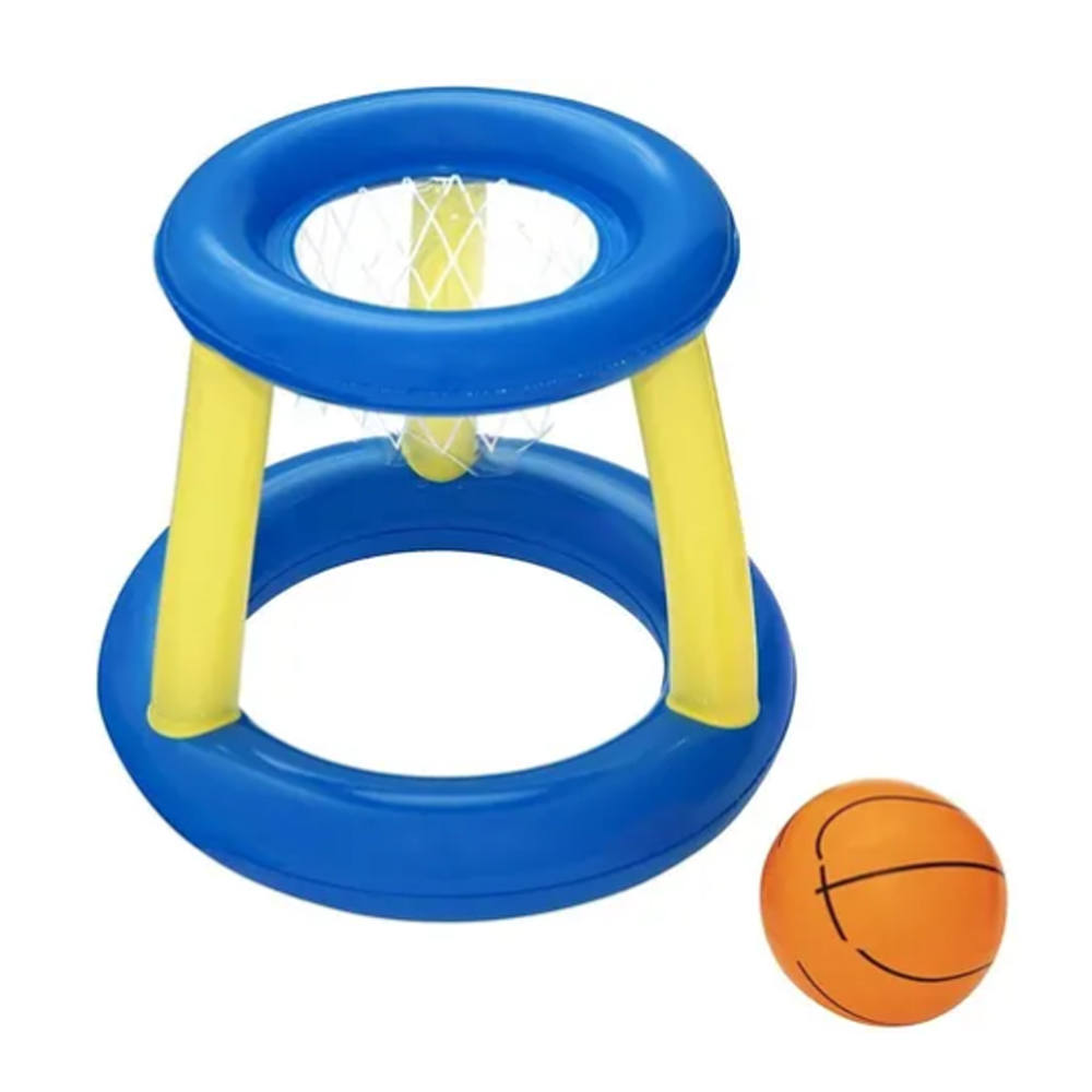 Aro Inflable De Basquet Flotante - Con Pelota -