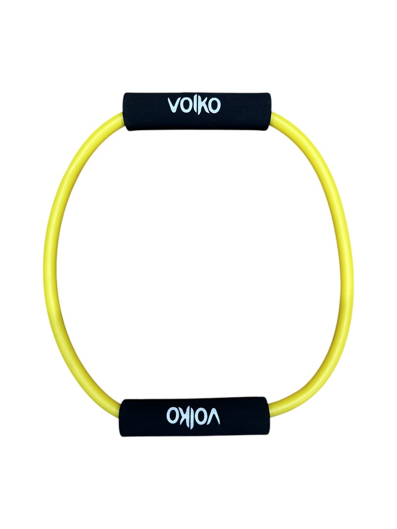 Banda Elastica Tubular Redonda - Color Amarillo Y Negro - Marca Volko. 