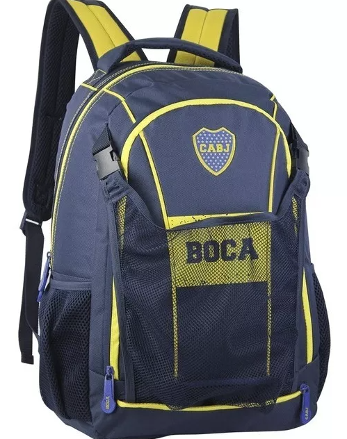 Mochila Grande Porta Pelota Club Boca Juniors Lic Oficial