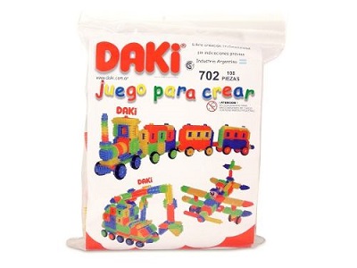 Daki - Juego Para Crear De 108 Piezas -con 4 Ruedas -  (cod. 702)