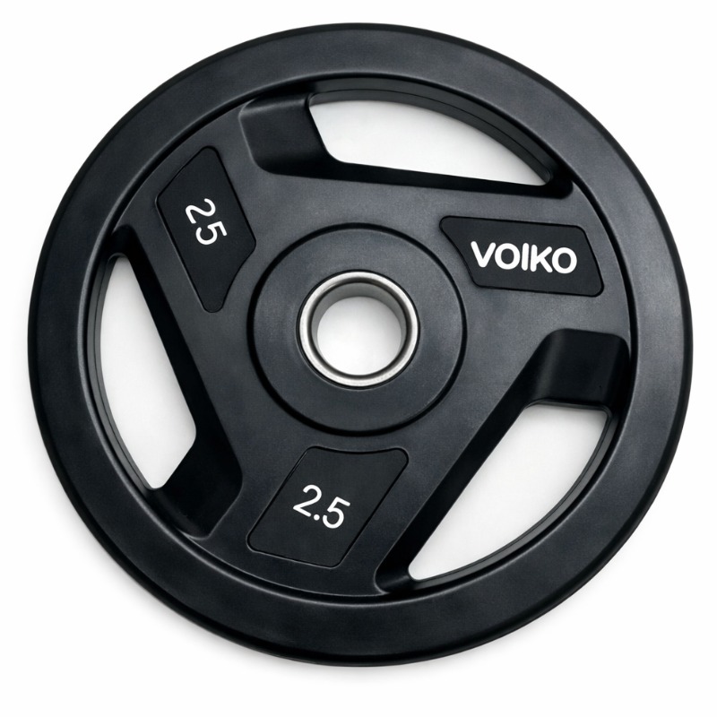 Disco Olimpico Triple Agarre 2,5 Kg. Recubierto En Goma. Volko