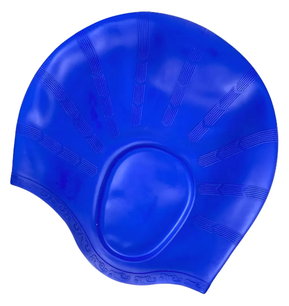 Gorra De Natacion --- C/orejeras  --- De Silicona -- Mir