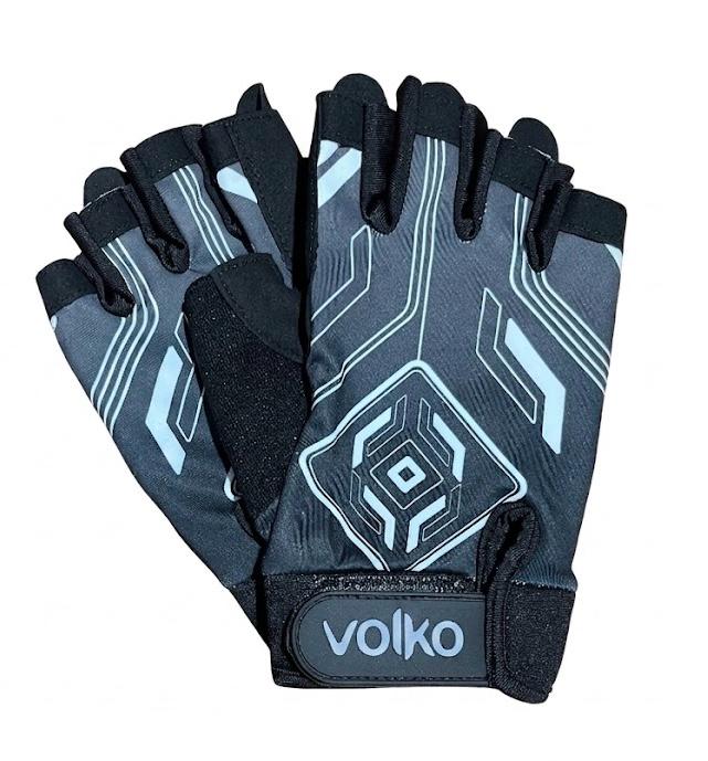 Guante De Fitness Volko - Blanco Y Negro. Talle M.