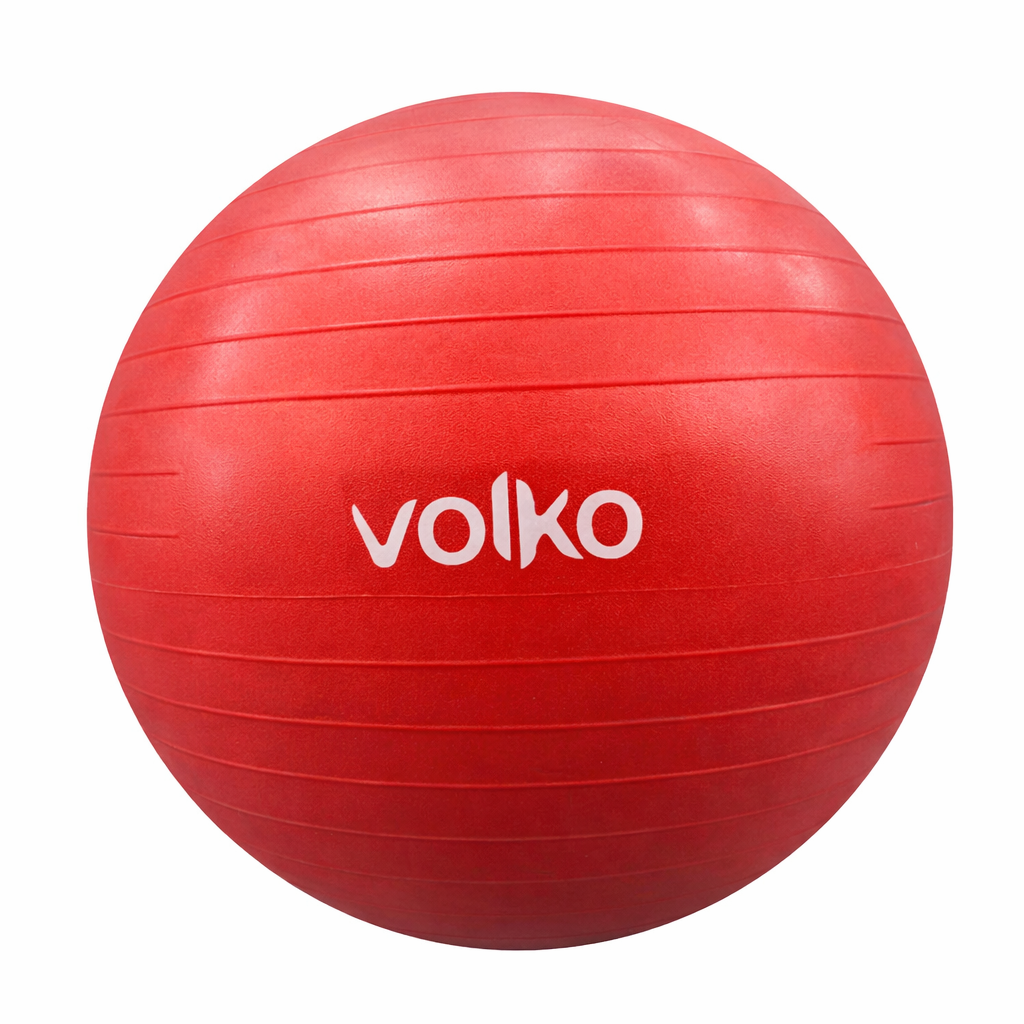 Pelota De Esferodinamia Volko (gymball) De 45 Cm. De Neopren. Anti Burst. 700 Grs. Color Rojo