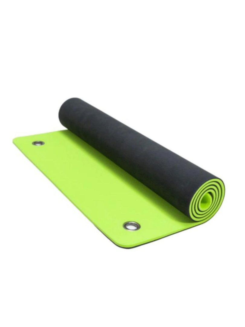 Colchoneta De Yoga - Material Tpe De 6 Mm. 1,00 X 0,50 Mts Con Ojales - Bicolor- Proyec -