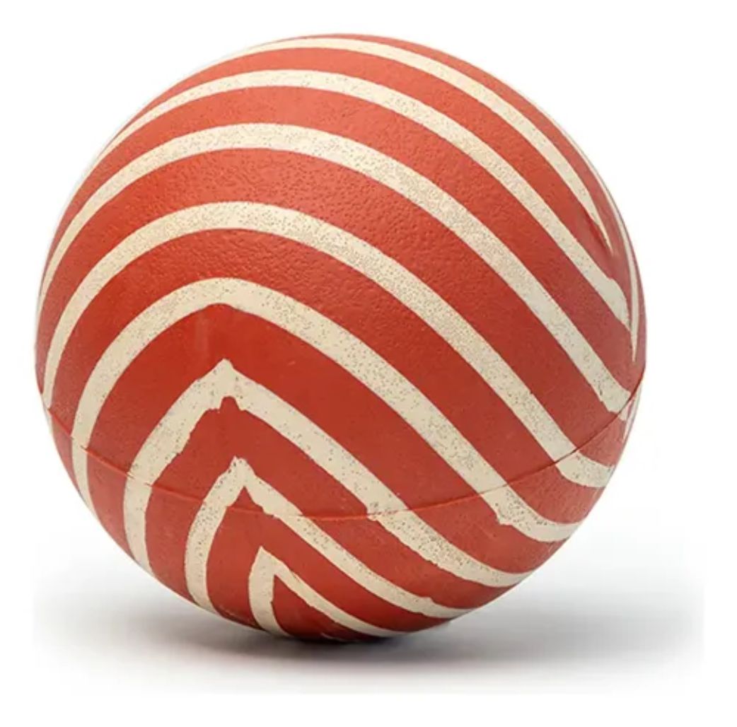Pelota   Pulpo Rayada --- De Goma 12cm  - Modelo Clasico Multiuso 