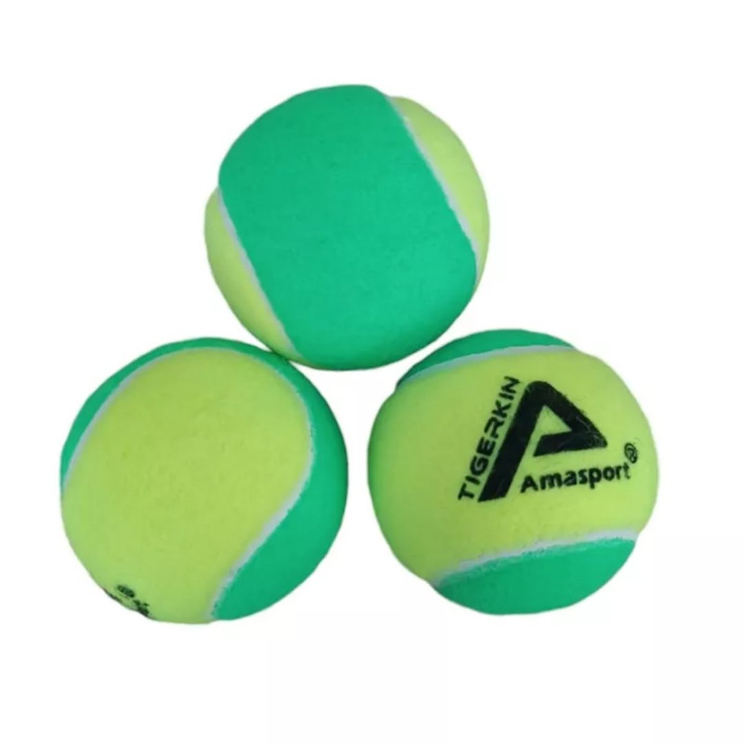  Pelota Suelta De Tenis -- Baja Presion -25% -- Punto Verde -- Amasport -- Tigerking