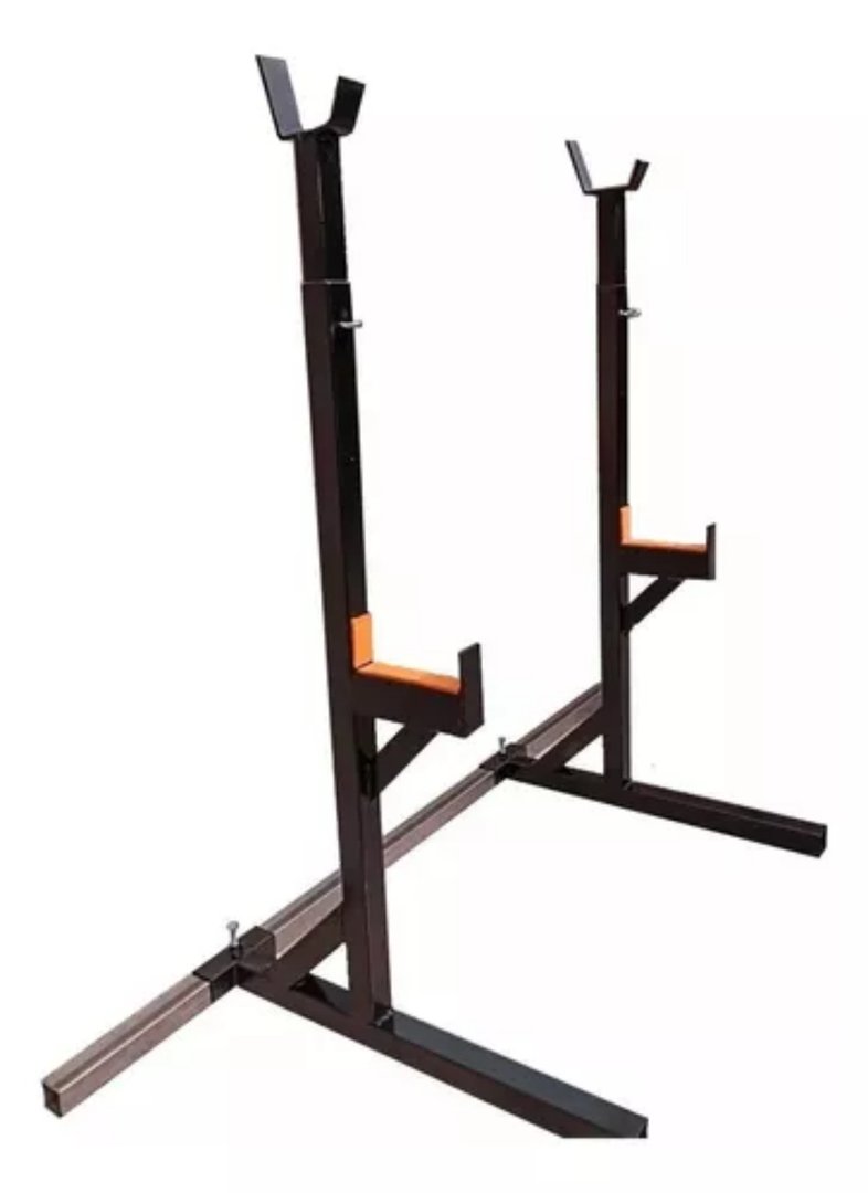 Soporte X Par De Sentadillas -- Rack Hogareño Reg. 1.10 A 1.60 Mts