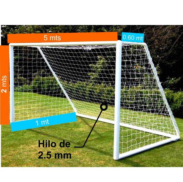 Red De Baby -  5 X 2 Mts - Hilo 2.5mm - Profundidad 0,60 Arriba Y 1mt Abajo - Polietileno  (el Juego)