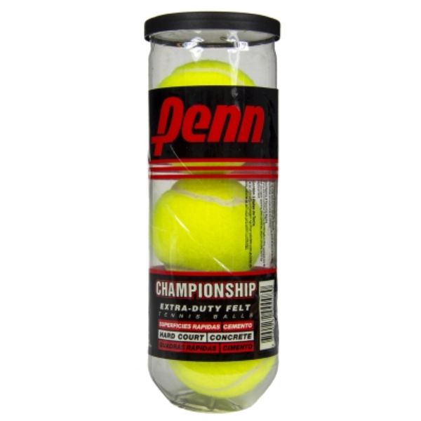 Tubo De Tenis Penn Championship Sello Negro X 3 Pelotas