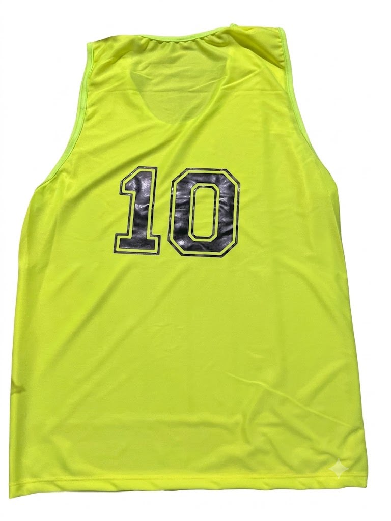 Juego De Pecheras Musculosas - Numeradas Del 2 Al 11 - Talle 3 - Colores Varios